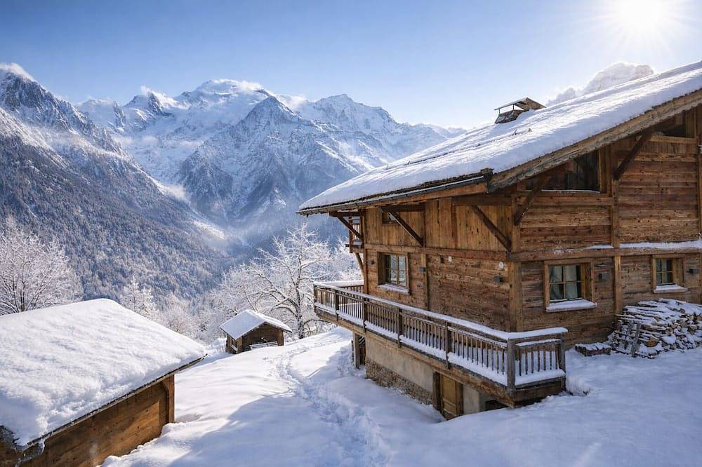 Chalet de lujo 16 personas Chamonix, vista impresionante del Mont-Blanc in Servoz, Region Bonneville