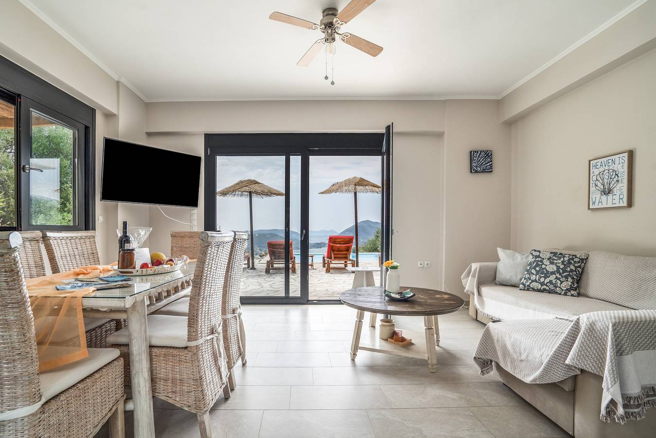 Villa 'Maura-lefkada' with Sea View, Wi-Fi and Air Conditioning in Rachi, Greece