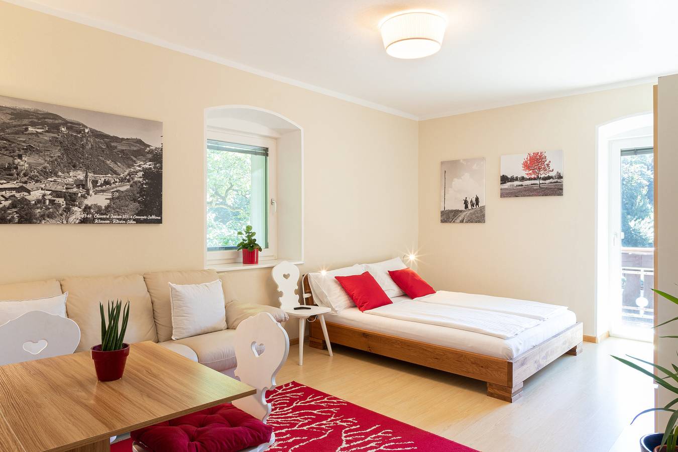 Ganze Wohnung, Ferienwohnung "Glunien Johann" mit Bergblick, Gemeinschaftspool und Wlan in Lajen, Dolomiti Superski