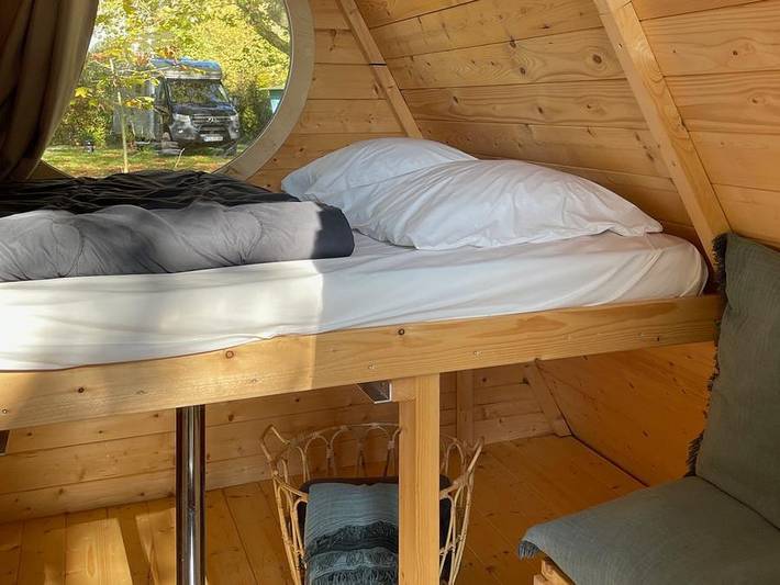 Camping du Val de Saône - Unterkunft 2 personen - Hütten im Saône-Tal in Saint-Didier-sur-Chalaronne, Bourg-en-Bresse und Umgebung