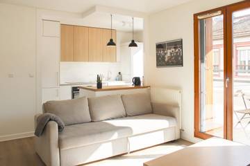 Gîte pour 8 personnes, avec balcon, adapté aux familles dans Stade de France