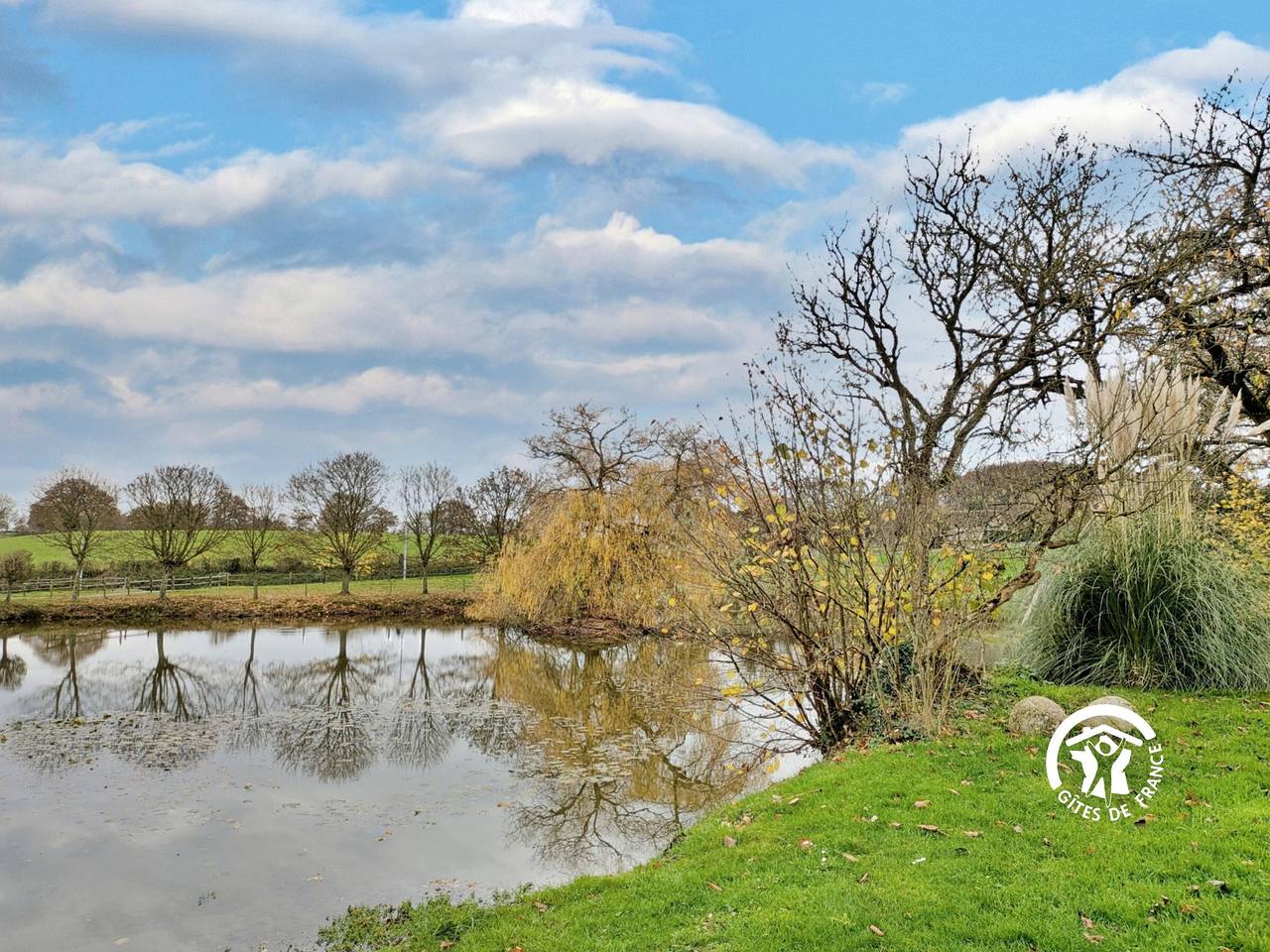 Gîte spacieux en pleine nature avec étang de pêche in Saint-Aubin-du-Désert, Mayenne