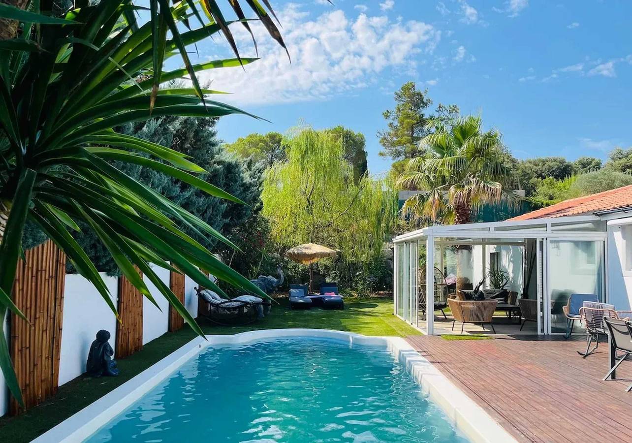 Villa acogedora con piscina en Saint-Paul-et-Valmalle in Saint-Paul-et-Valmalle, Región de Lodève