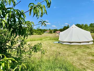 Tente pour 2 personnes, avec jardin dans les Pays de la Loire