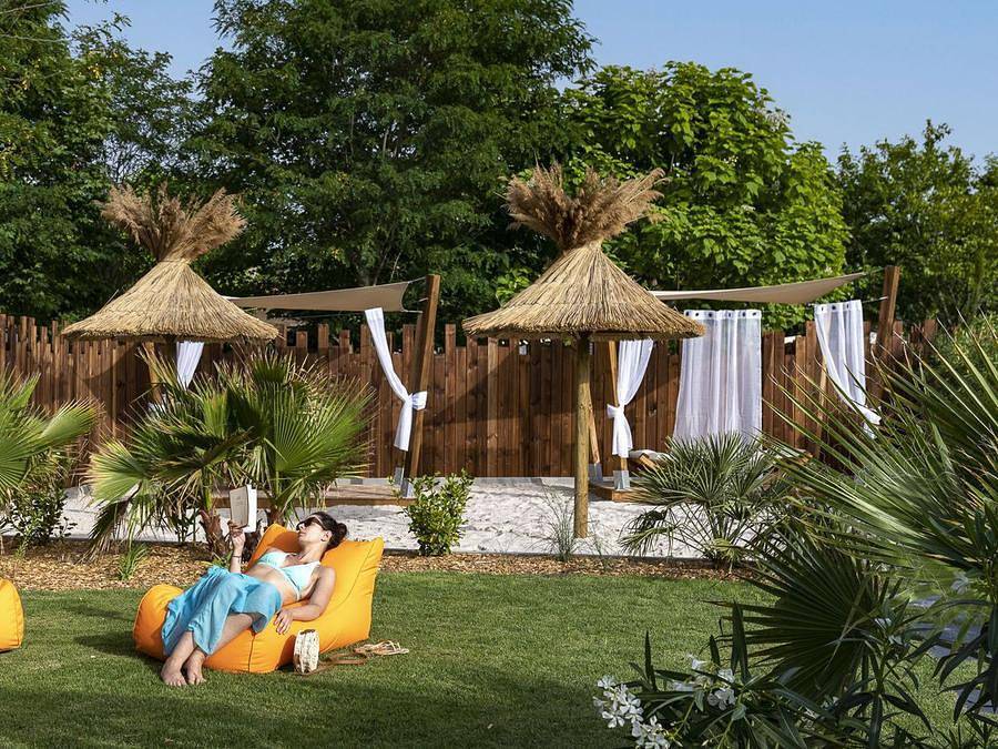 Camping Sandaya Sanguinet Plage - Mobile home 4 persons - Cottage Cocoon 4p 2bed 2bath Clim Premium in Sanguinet, Côte d’Argent