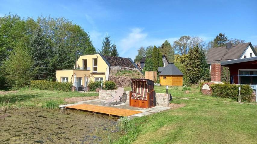 Ferienhaus für 7 Personen, mit Whirlpool und Terrasse sowie Garten und Sauna in Naturpark Südharz