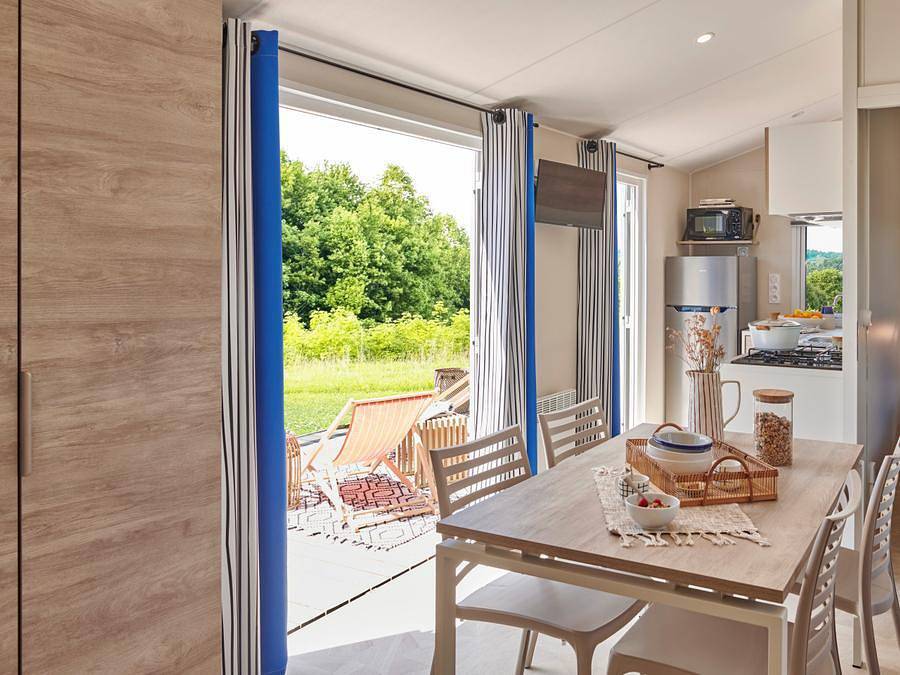 Camping Les Chalands Fleuris - Mobilheim 6 personen - Mobilheim Familie 6 Personen in Saint-André-des-Eaux, Côte d'Amour
