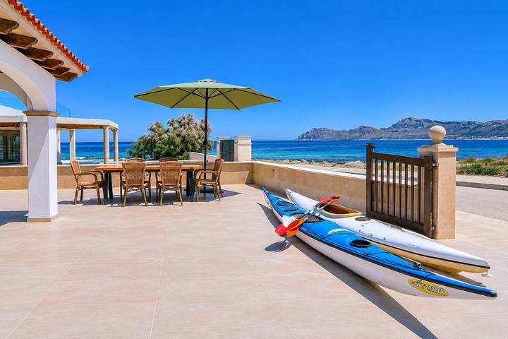 Apartamento para 8 personas, con Balcón además de Terraza y Jardín en Son Serra de Marina