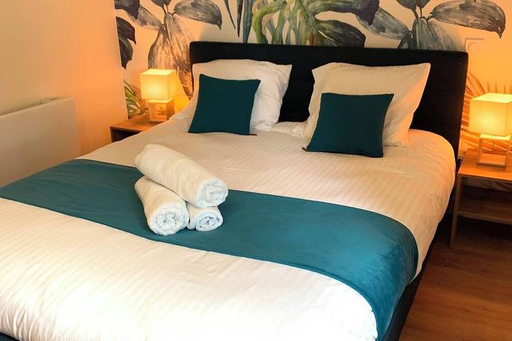 Appartement de vacances pour 4 personnes, avec terrasse et jardin