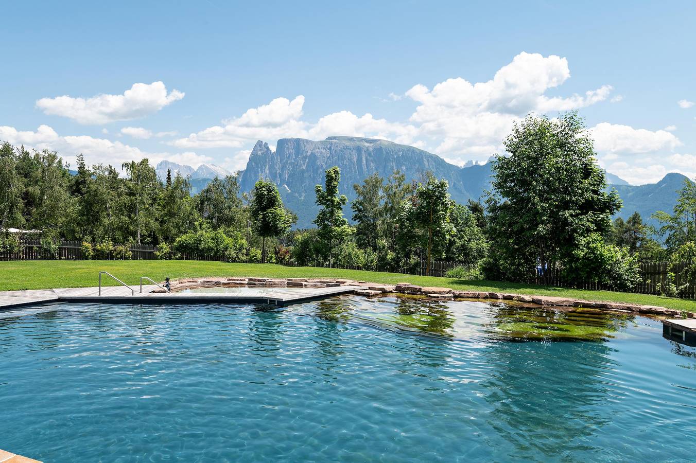 Ganze Wohnung, Ferienwohnung "Schartneralm Latsche" mit Bio Pool, Balkon und Sauna in Klobenstein, Ritten