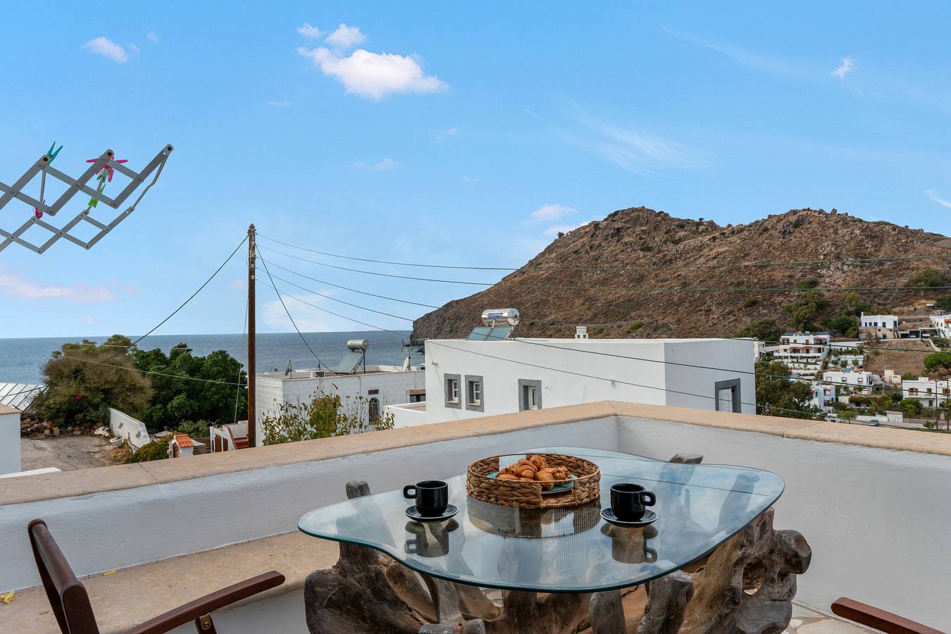 Zimmer 'Doppelzimmer Meerblick Nr. 3' mit Meerblick, Wi-Fi und Klimaanlage in Skala (Patmos), Dodekanes