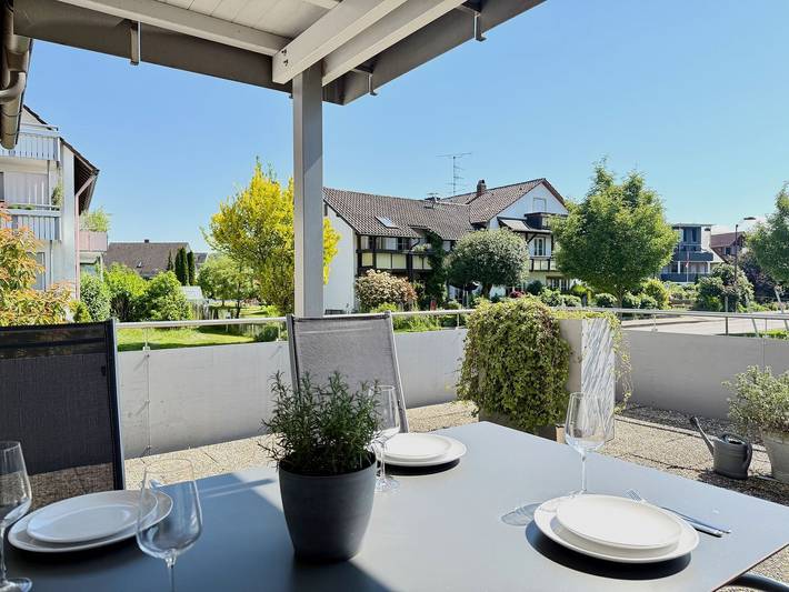 Ferienwohnung für 4 Personen, mit Seeblick und Ausblick sowie Balkon in Nonnenhorn - 2