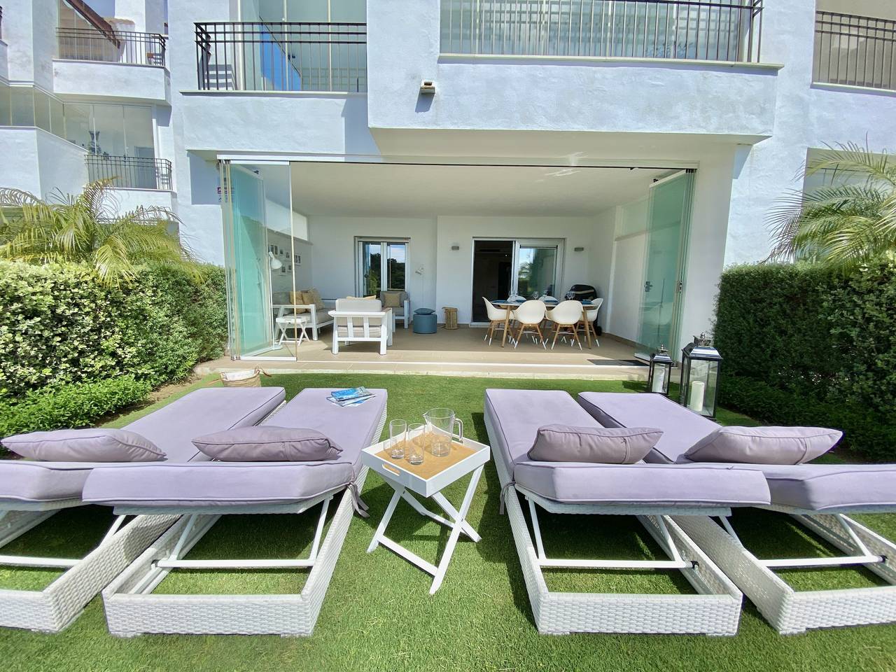 Appartement entier, Appartement de vacances pour 6 personnes avec jardin in Urbanizacion Las Jacarandas, Ojén