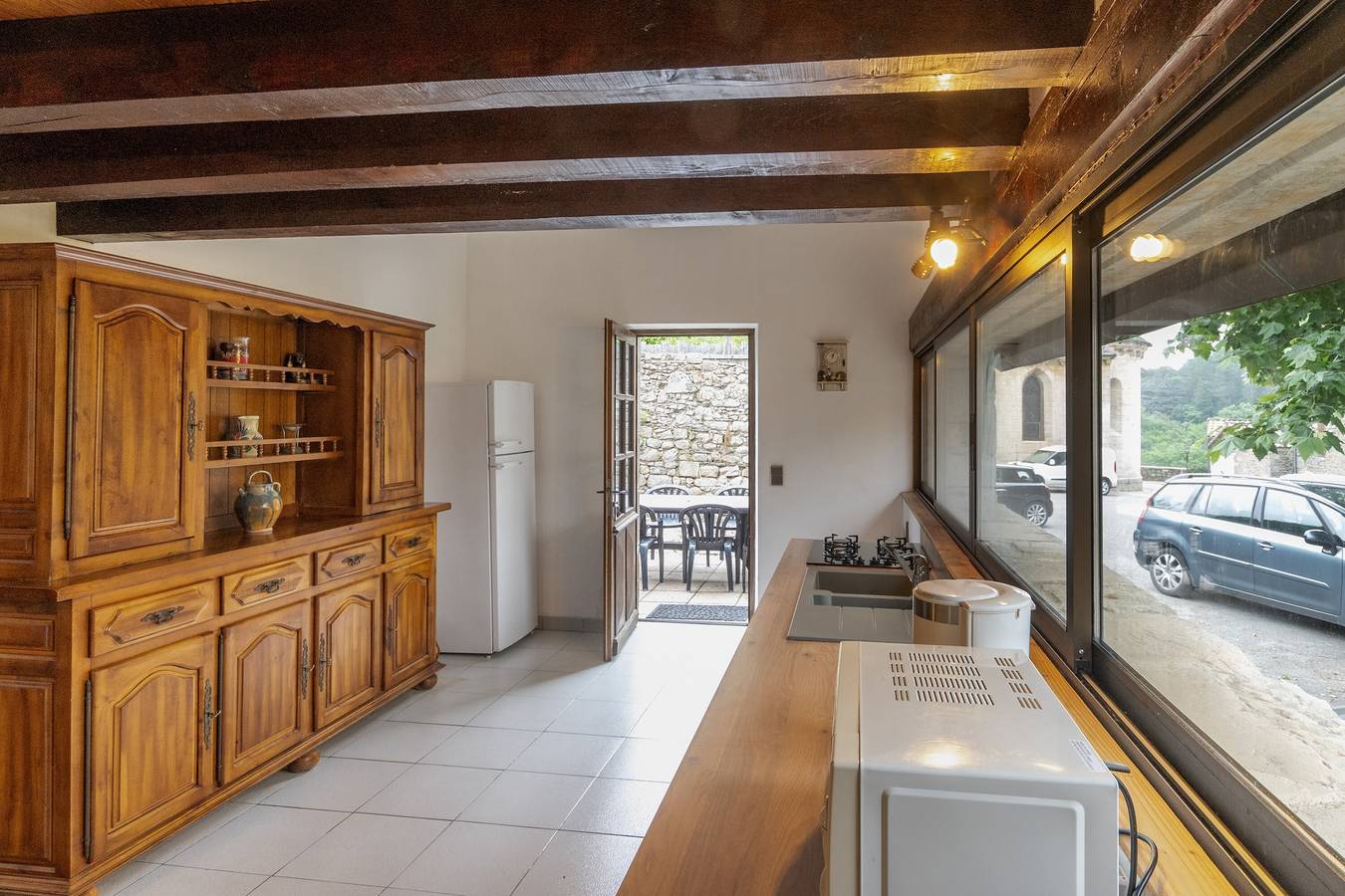 Small House 'Les Sources Gîte La Grange' with Shared Pool, Private Terrace in Chambonas, Parc naturel régional des Monts d'Ardèche
