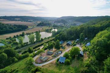 Maison de campagne pour 4 personnes, avec vue sur le lac ainsi que jardin et vue à Colleville