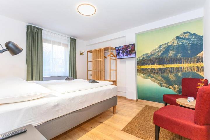 BnB für 2 Personen, mit Balkon und Terrasse sowie Garten und Ausblick in Maria Alm