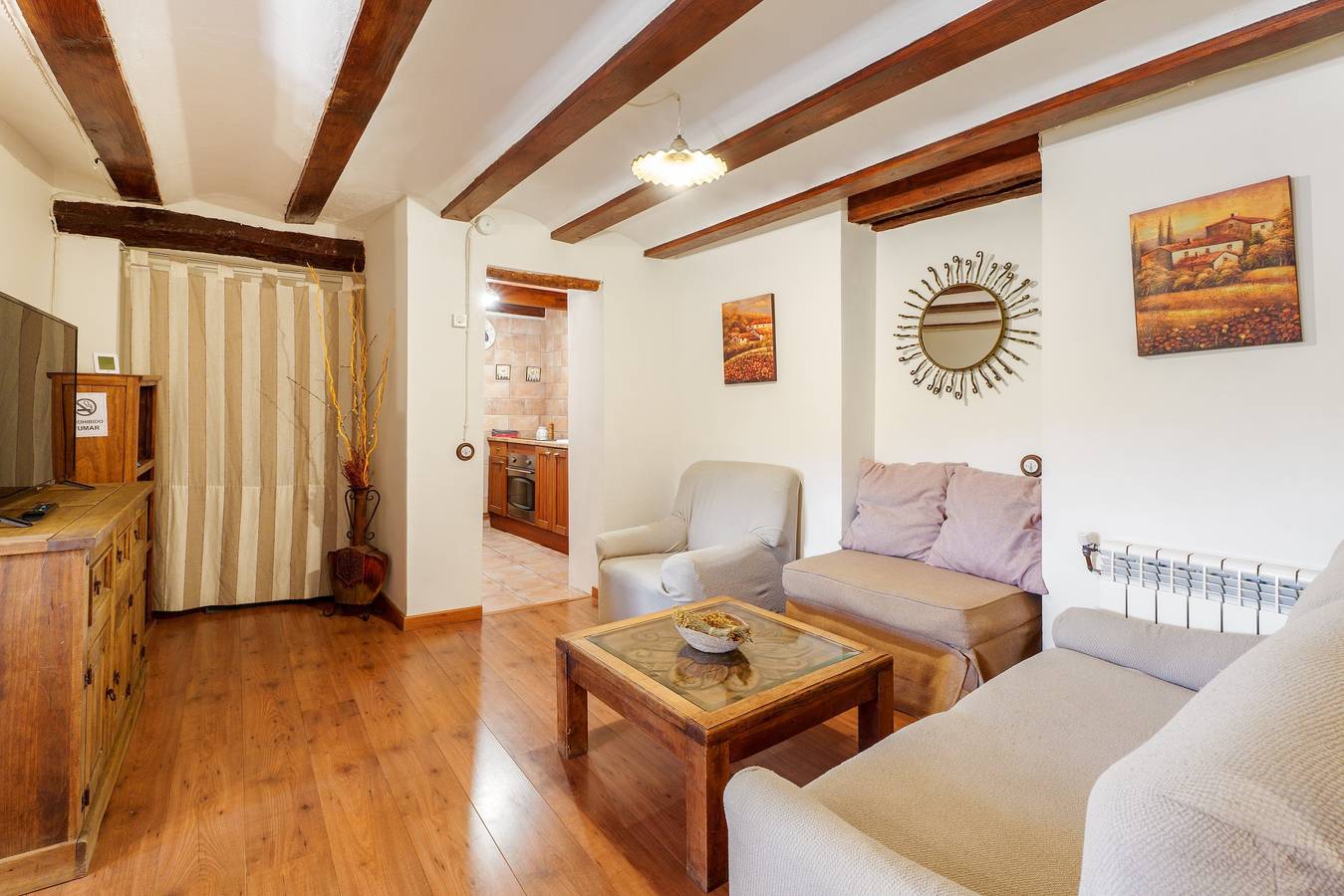 Casa rural 'Antiga 3' con vistas a la montaña y Wi-Fi in Los Santos (Valencia), Castielfabib