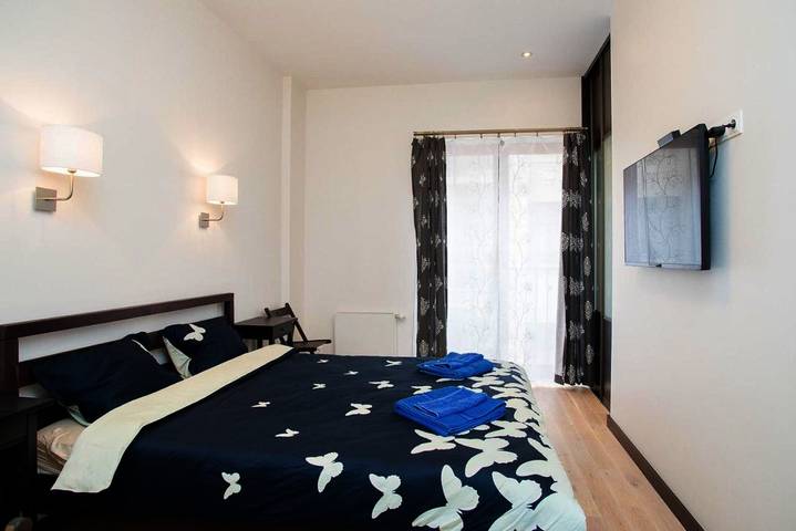 Ferienwohnung für 5 Personen, mit Terrasse und Ausblick in Riga