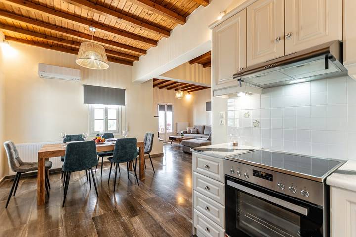 Location de vacances pour 6 personnes, avec Vue sur l’océan et Balcon ainsi que Terrasse et Piscine dans Agia Anna - 4