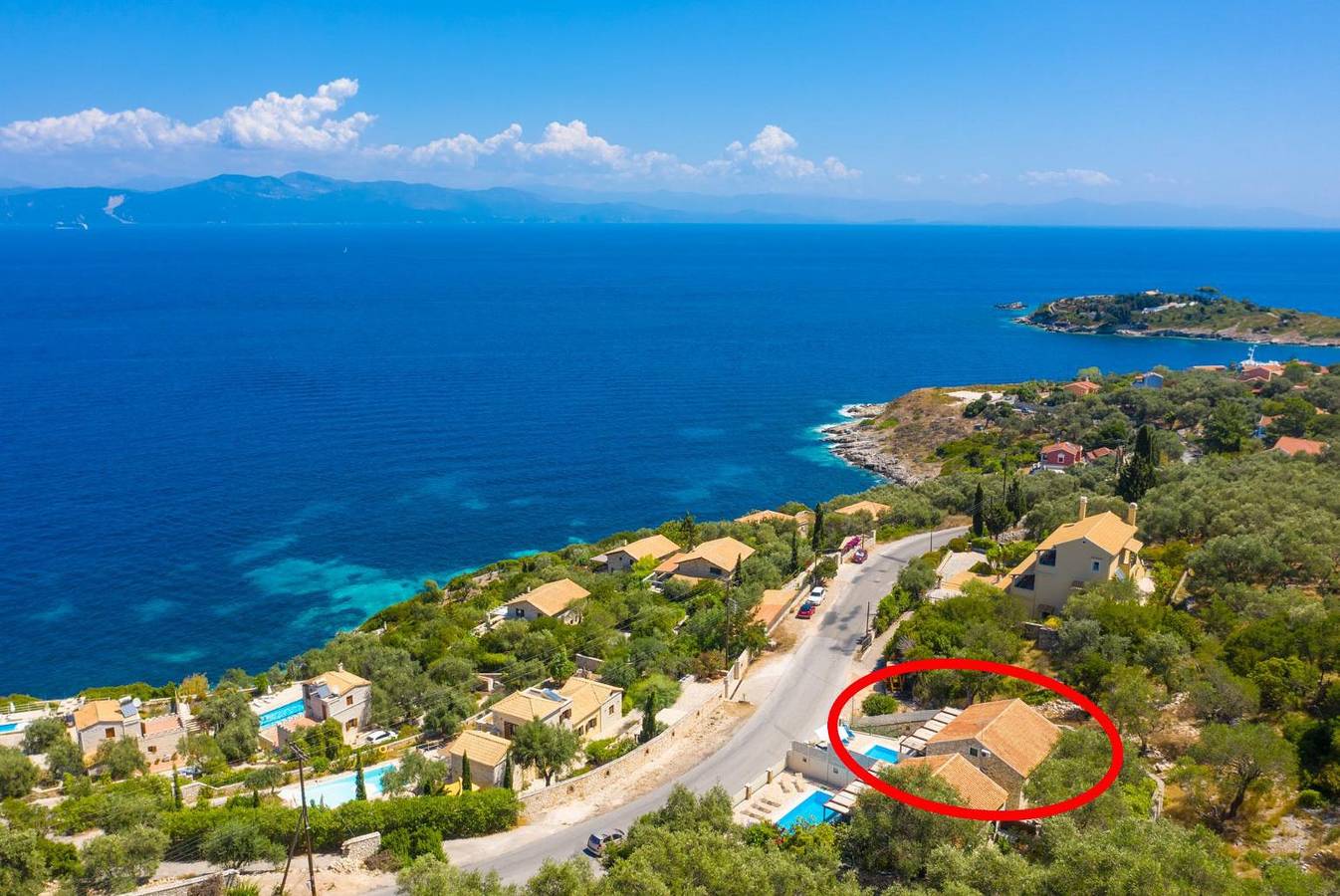 Villa für 7 Personen mit Meerblick in Ieromonachos, Paxos