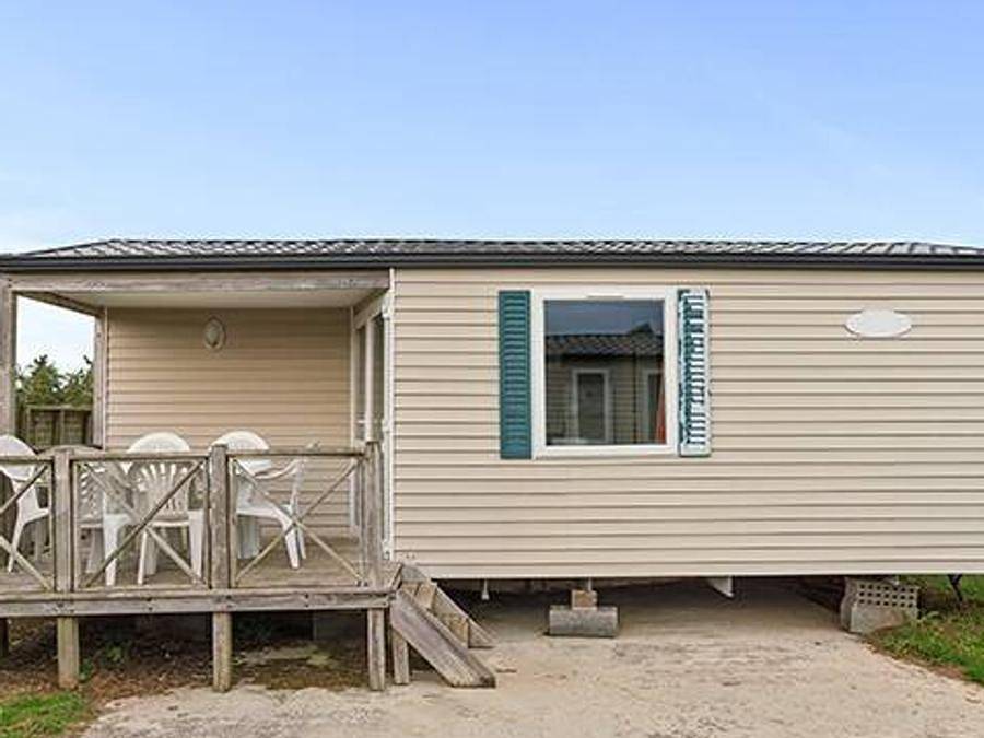 Camping Rieumontagné - Mobilhome 4 personas - Mobil-home | Clásico | 2 Dormitorios | 4 Pers. | Terraza individual in Lago de Laouzas, Nages