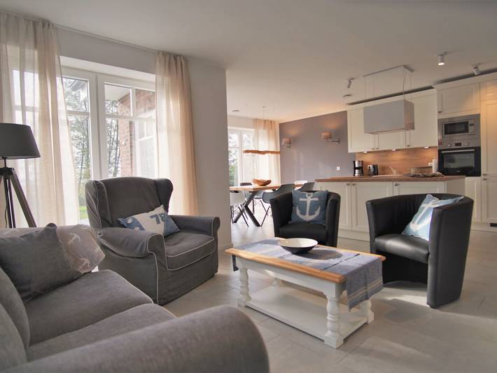 Ferienhaus für 6 Personen, mit Terrasse und Garten sowie Sauna in Wieck am Darß