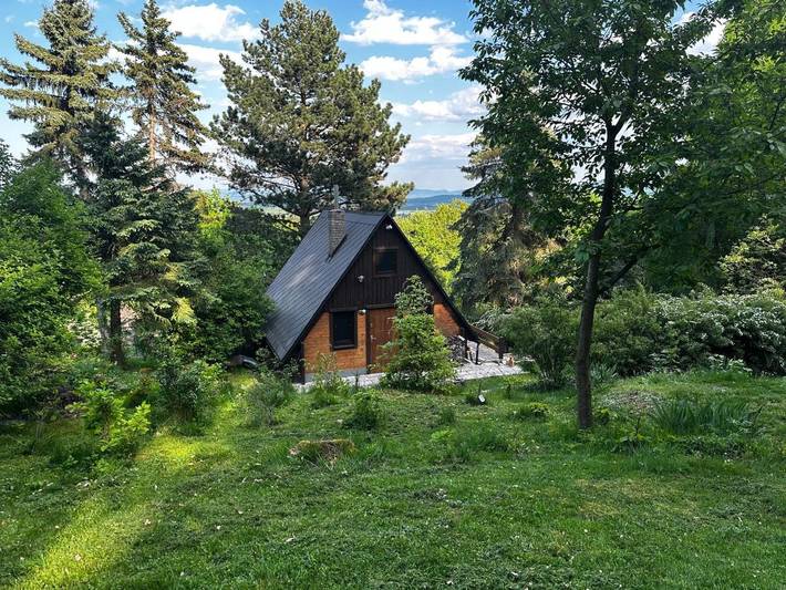 Chalet für 4 Personen, mit Balkon und Ausblick im Erzgebirge (Tschechien)