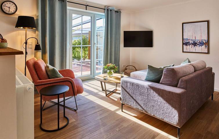 Ferienwohnung für 2 Personen, mit Terrasse und Garten sowie Sauna in Grödersby