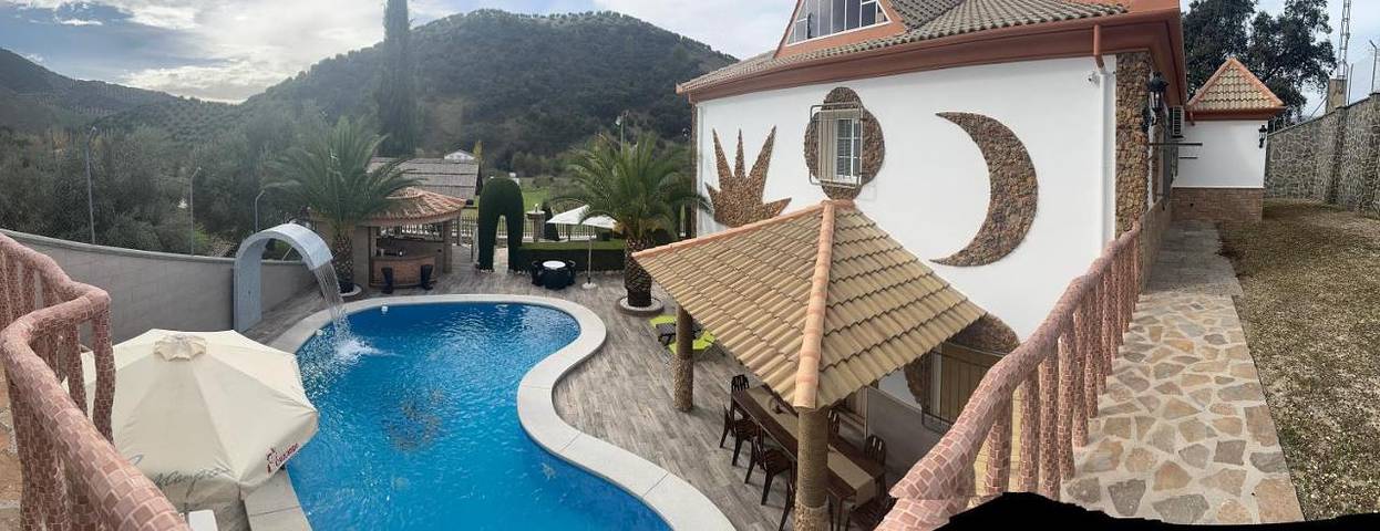 Casa rural para 12 personas, con piscina además de vistas y jardín en Algarinejo - 4