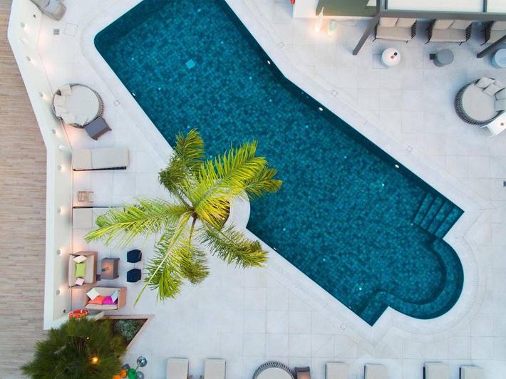 Hôtel pour 2 personnes, avec Balcon et Terrasse ainsi que Jardin et Piscine