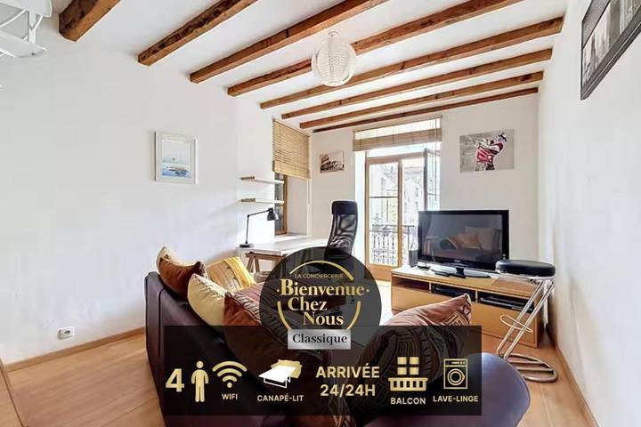Appartement de vacances pour 4 personnes, avec Balcon