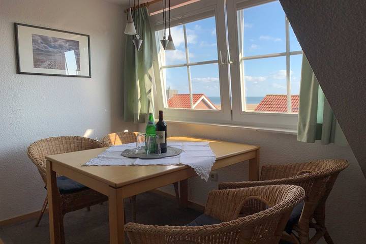 Ganze Wohnung, Ferienwohnung für bis zu 4 Personen mit Meerblick aus allen Fenstern in Nordfriesische Inseln (Schleswig-Holstein) (Schleswig-Holstein), Wittdün