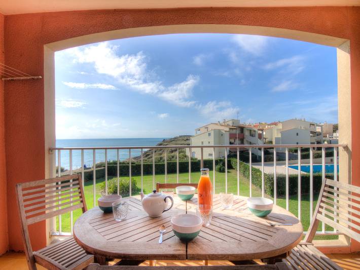 Location de vacances pour 4 personnes, avec balcon au Cap d'Agde
