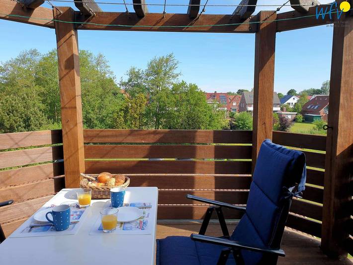 Ferienwohnung für 4 Personen, mit Garten und Balkon auf Borkum - 4