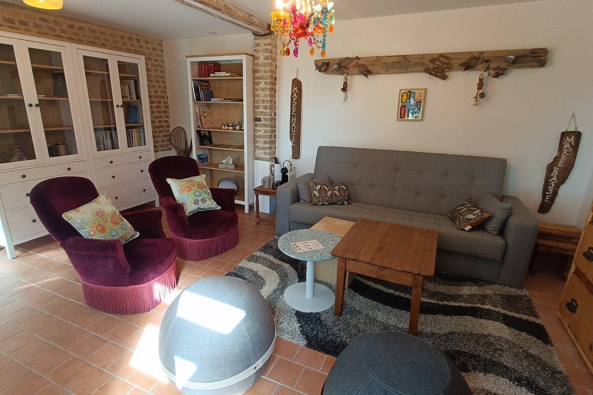 Chambre d'Hôtes Galet En Lin dans Ecolodge Entre M in Octeville-sur-Mer, Le Havre region