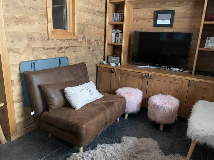Estudio entero, Gran estudio renovado con terraza al sur en Plagne Centro in Plagne Centre, La Plagne-Tarentaise