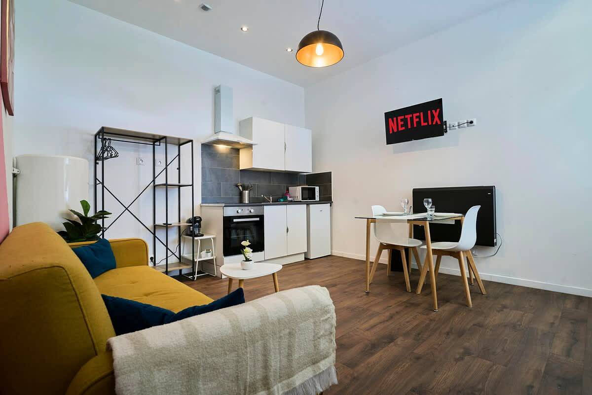 Ganze Wohnung, En deplacement 3, Acces gare et metro 10mn in Tourcoing, Lille und Umgebung