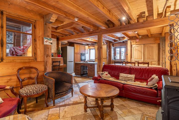 Chalet « Pierre Bois Lago » con vistas a la montaña, terraza y jardín compartidos in La Ferrière, Isère