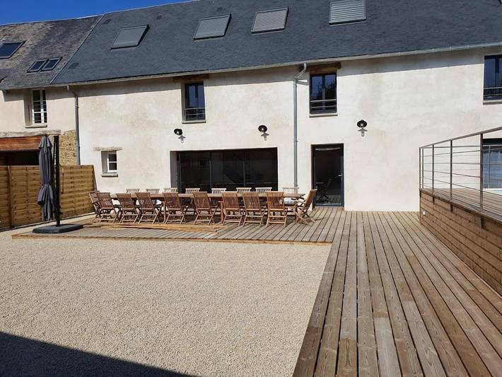 Location de vacances pour 15 personnes, avec sauna ainsi que piscine et jardin, adapté aux familles à Bricqueville-sur-Mer - 4