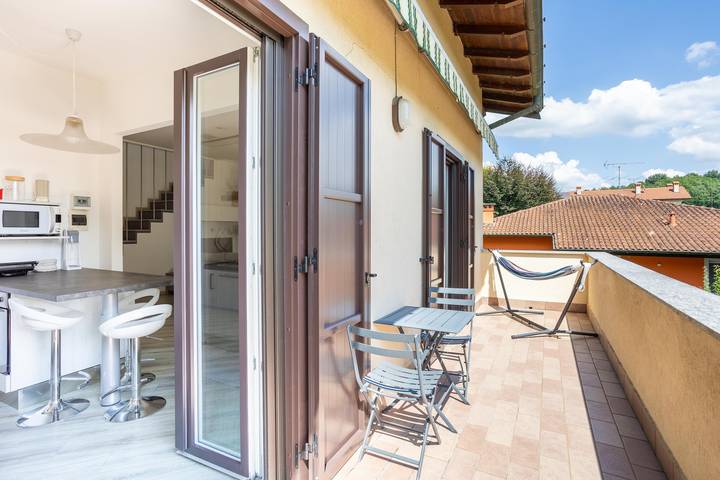 Ferienwohnung für 3 Personen, mit Garten und Balkon