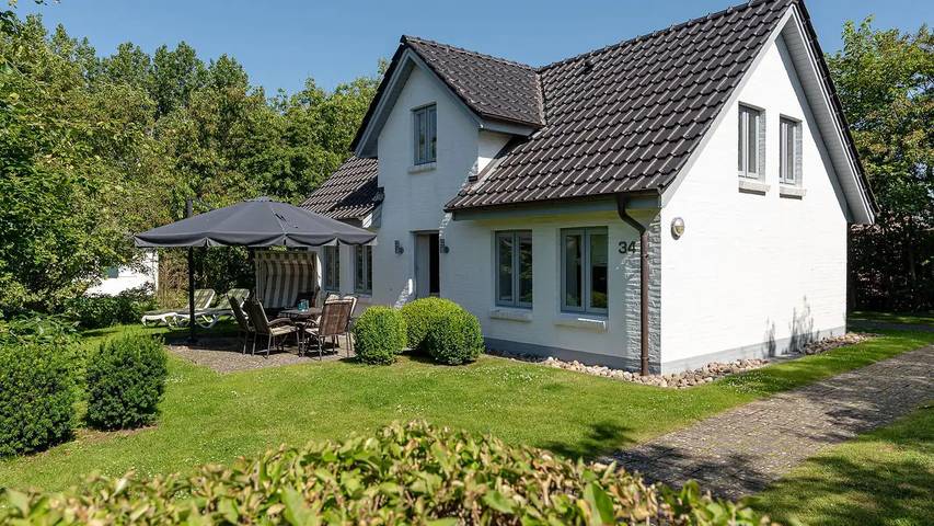 Ferienhaus für 5 Personen, mit Terrasse und Sauna sowie Garten, mit Haustier in Nieblum