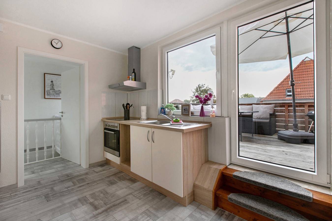 Ganze Wohnung, Ferienwohnung 'Janina' mit Privatterrasse, Balkon und Wi-Fi in Norddeich (Schleswig-Holstein), Dithmarschen