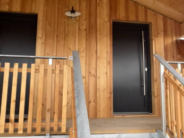 Ferienwohnung Holz und Himmel - Ferienwohnung Holz und Himmel, 53 qm mit Schlafzimmer und Wohnraum