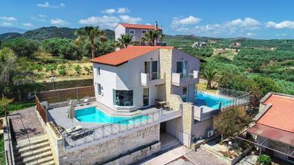 Villa für 5 Personen, mit Whirlpool und Pool sowie Garten in Chania und Umgebung