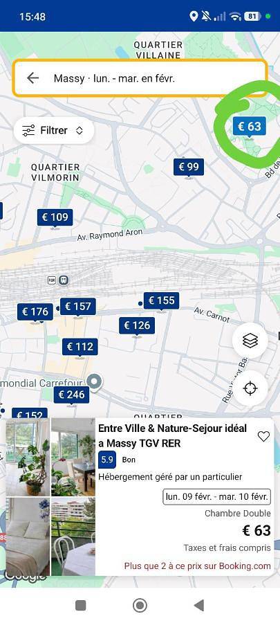 Gîte pour 2 personnes, avec terrasse et vue à Massy - 2