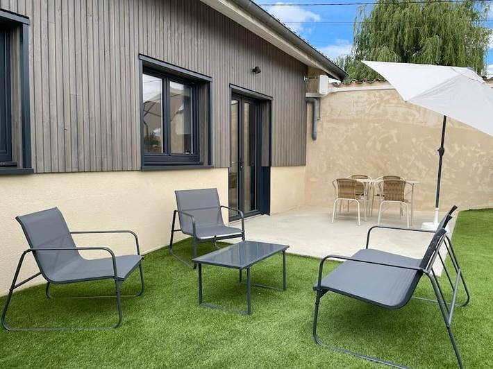 Appartement de vacances pour 4 personnes, avec jardin