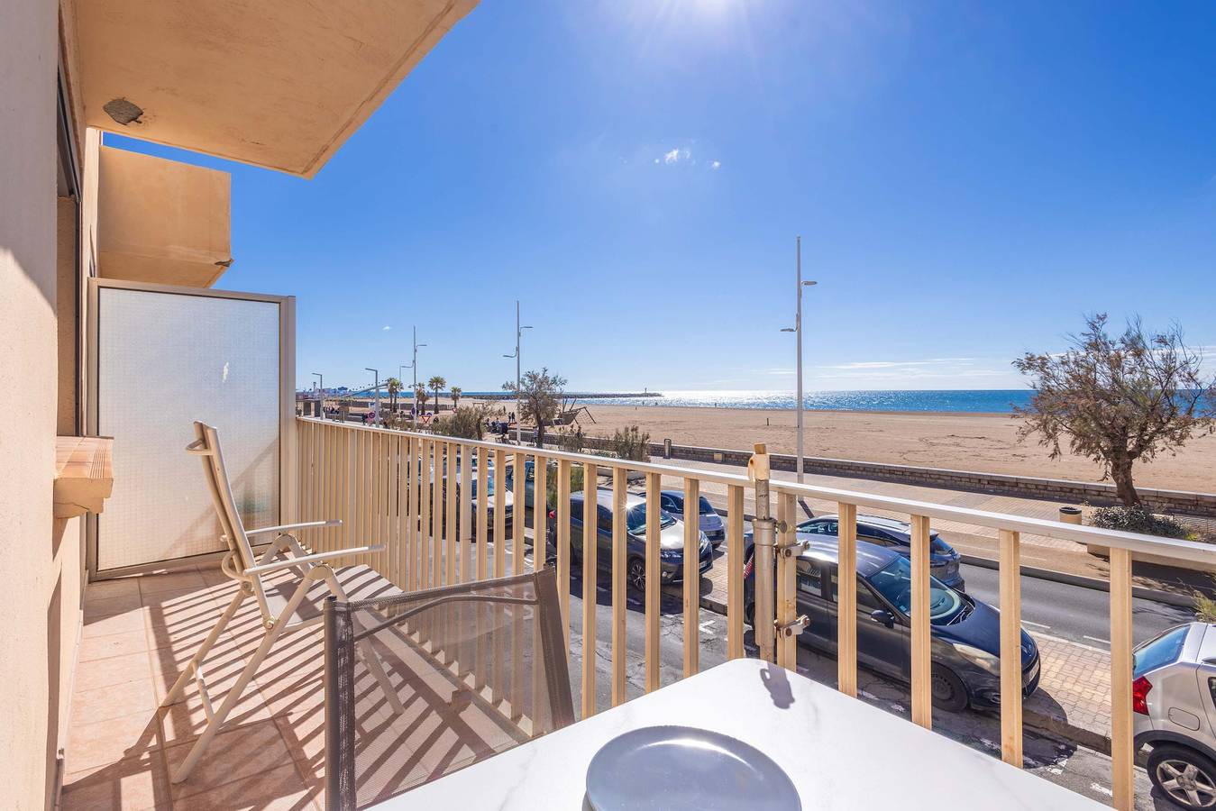 Ganze Wohnung, Ferienwohnung für 4 Personen mit Balkon/Terrasse in Valras-Plage, Mittelmeerküste (Frankreich)