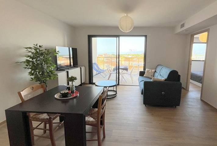 Apartamento vacacional entero, Superbe appartement à  400 m de la plage Vue mer 4Cica402 in Le Barcarès, Côte d'Améthyste
