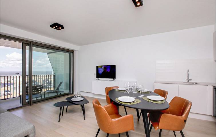 Appartement voor 4 personen, met terras en zwembad in Oostende