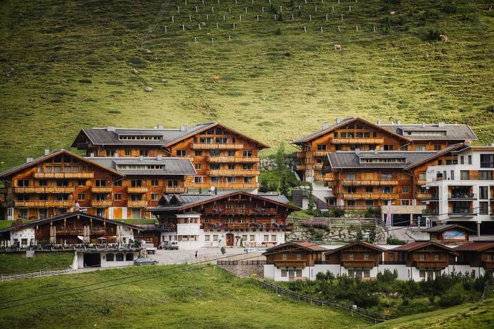 Ferienhaus für 2 Personen, mit Balkon und Terrasse sowie Ausblick in Kühtai